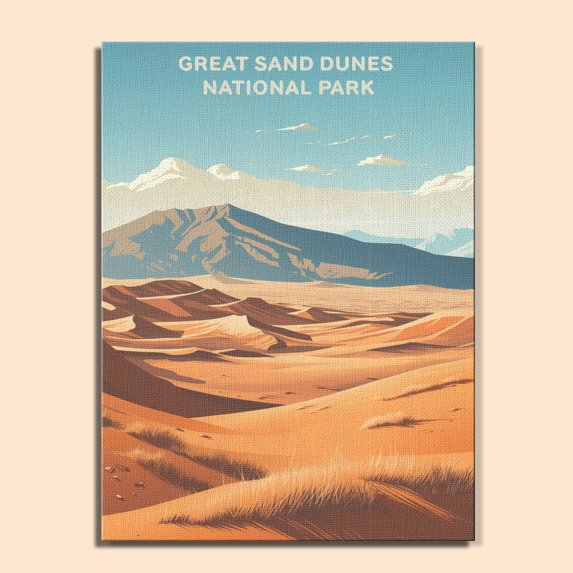 Great Sand Dunes National Park (Original Edition) | Paint by Numbers Kit EasyArtJoy