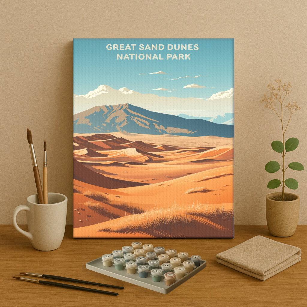 Great Sand Dunes National Park (Original Edition) | Paint by Numbers Kit EasyArtJoy