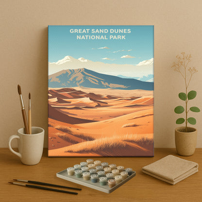 Great Sand Dunes National Park (Original Edition) | Paint by Numbers Kit EasyArtJoy