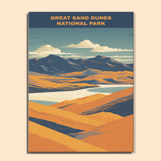 Great Sand Dunes National Park | Paint by Numbers Kit EasyArtJoy