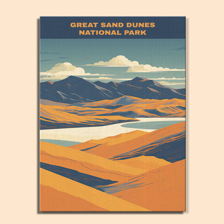 Great Sand Dunes National Park | Paint by Numbers Kit EasyArtJoy