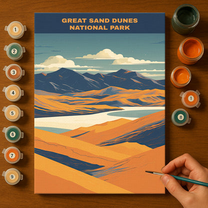 Great Sand Dunes National Park | Paint by Numbers Kit EasyArtJoy