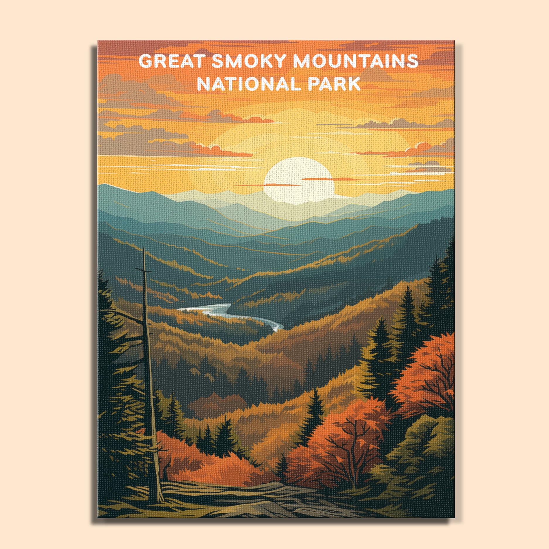 Great Smoky Mountains National Park (Original Edition) | Paint by Numbers Kit EasyArtJoy