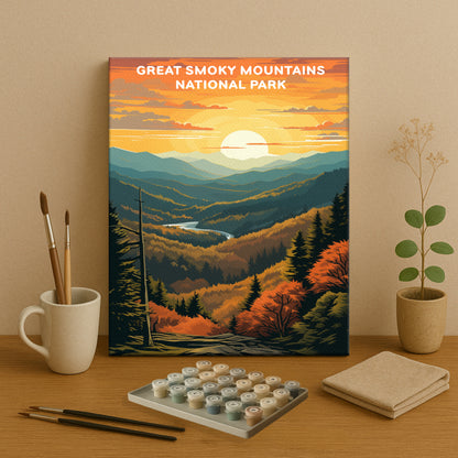 Great Smoky Mountains National Park (Original Edition) | Paint by Numbers Kit EasyArtJoy