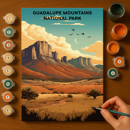 Guadalupe Mountains National Park (Original Edition) | Paint by Numbers Kit EasyArtJoy