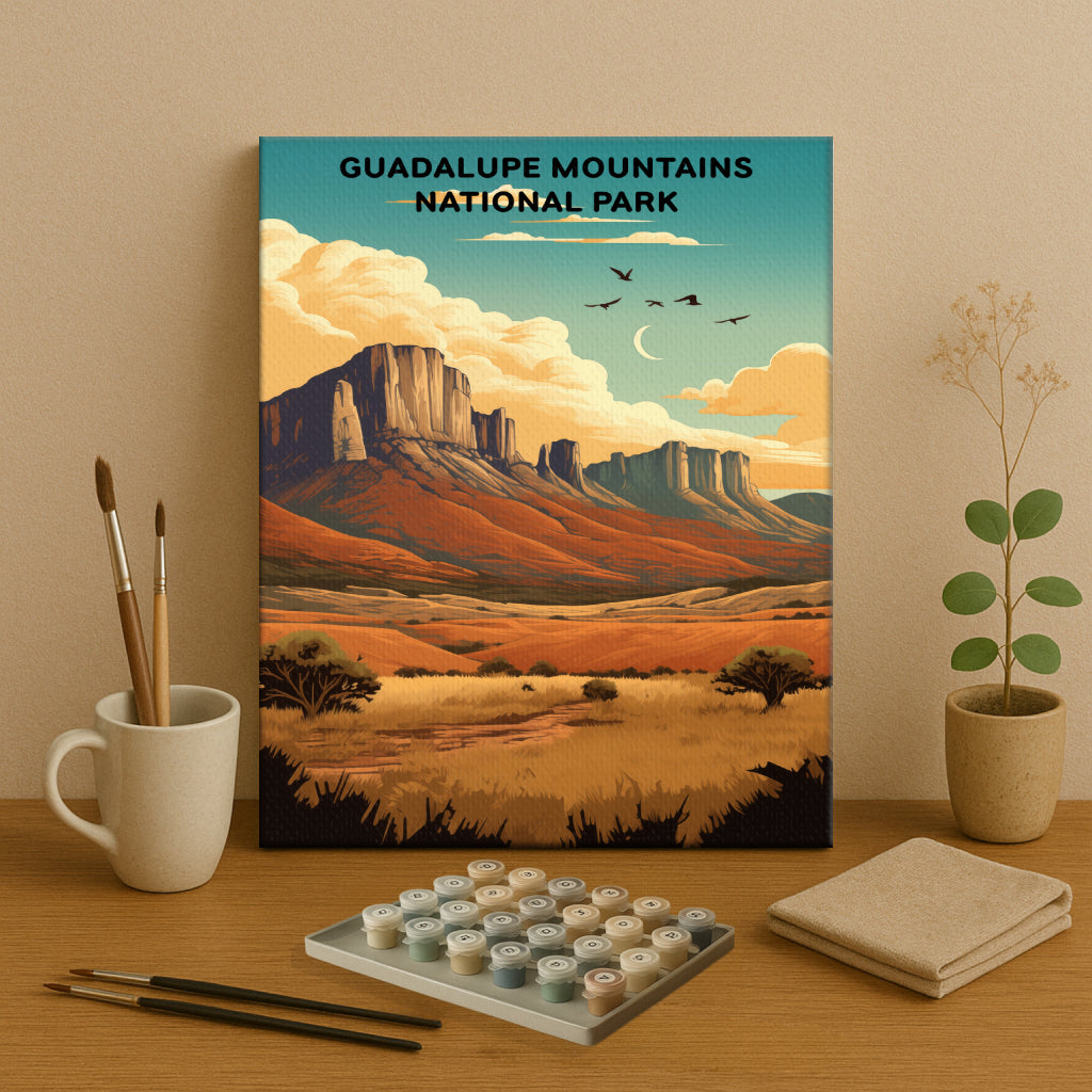 Guadalupe Mountains National Park (Original Edition) | Paint by Numbers Kit EasyArtJoy