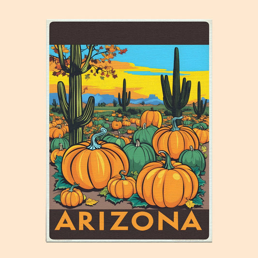 Halloween Arizona US State - Paint by numbers kit