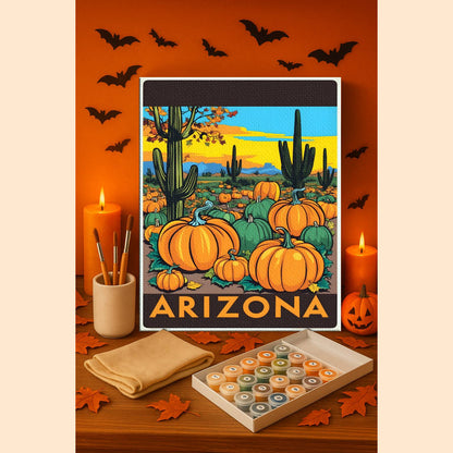 Halloween Arizona US State - Paint by numbers kit