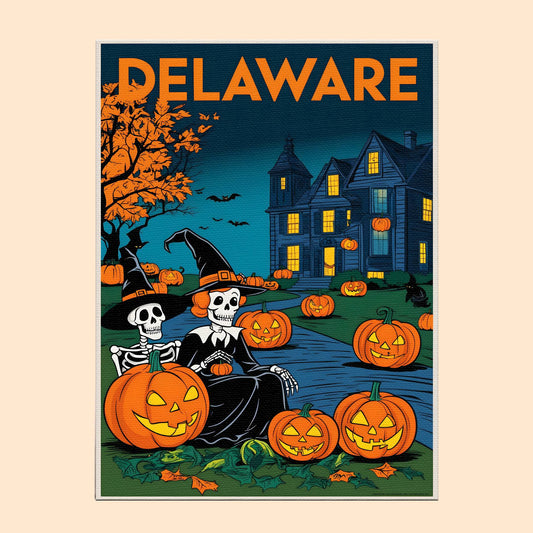 Halloween Delaware US State - Paint by numbers kit