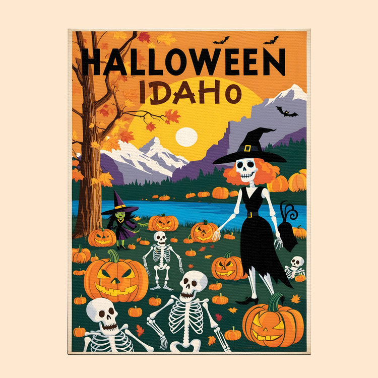 Halloween Idaho US State - Paint by numbers kit