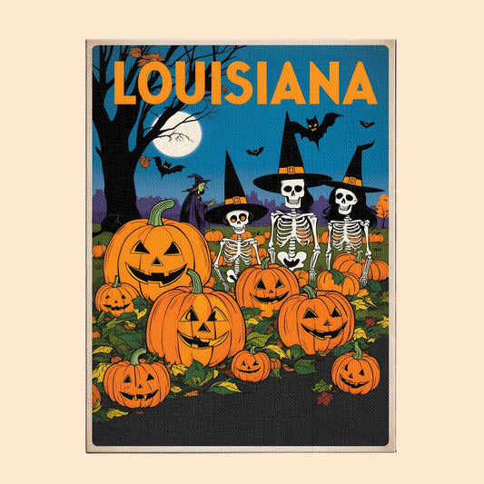 Halloween Louisiana US State - Paint by numbers kit