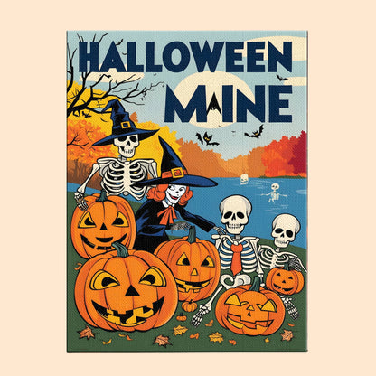 Halloween Maine US State - Paint by numbers kit