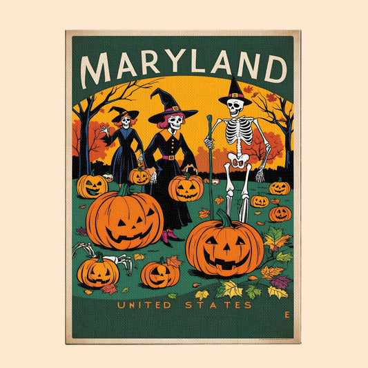 Halloween Marryland US State - Paint by numbers kit