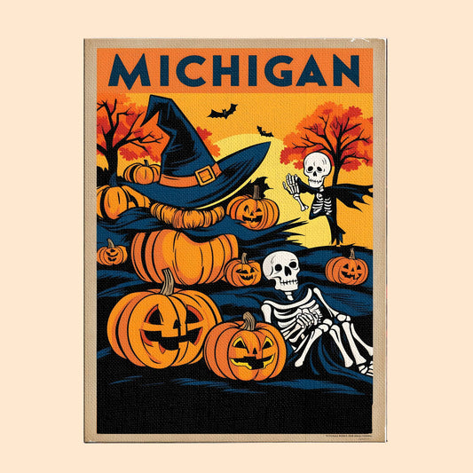 Halloween Michigan US State - Paint by numbers kit