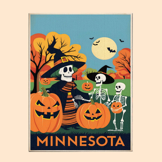 Halloween Minnesota US State - Paint by numbers kit