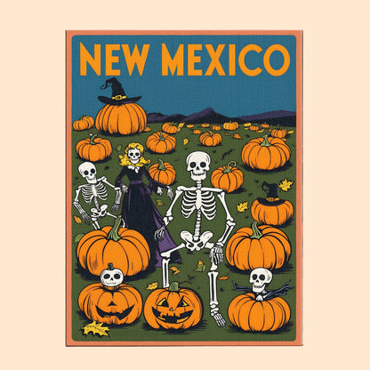 Halloween New Mexico US State - Paint by numbers kit