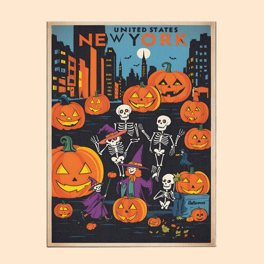Halloween New York US State - Paint by numbers kit