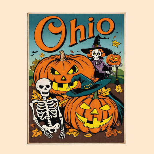 Halloween Ohio US State - Paint by numbers kit