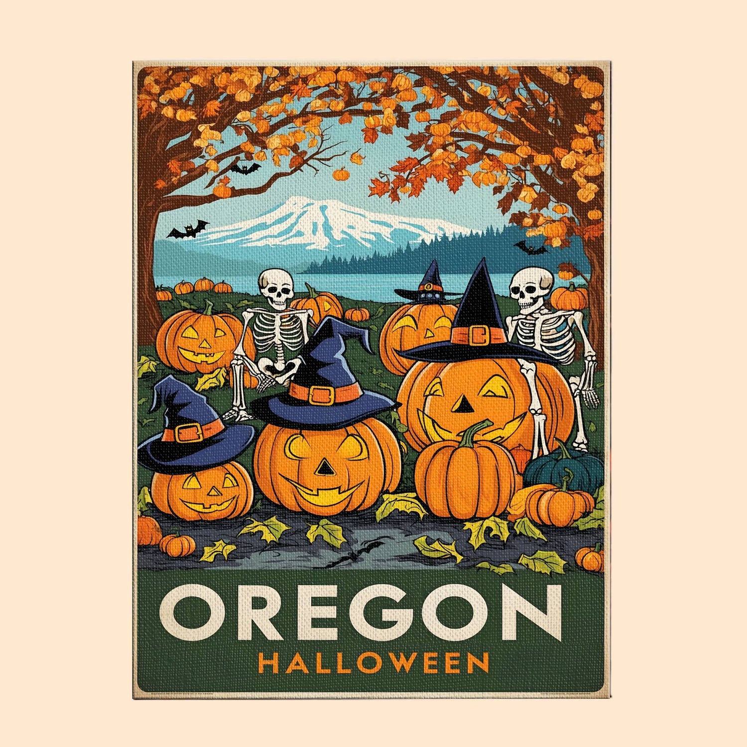Halloween Oregon US State - Paint by numbers kit