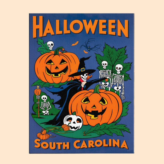 Halloween South Carolina US State - Paint by numbers kit