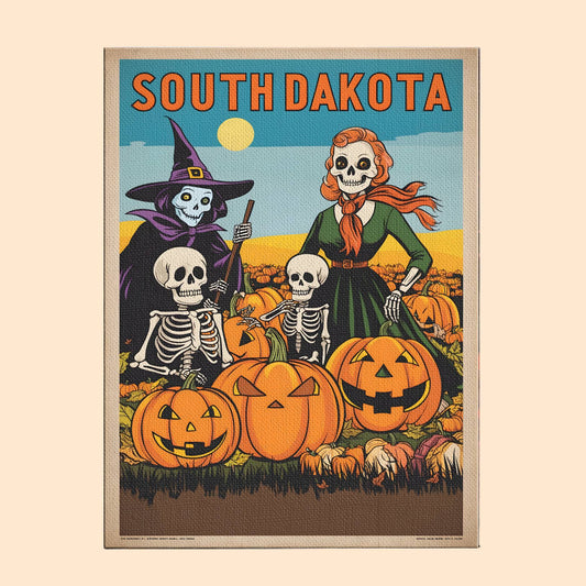 Halloween South Dakota US State - Paint by numbers kit