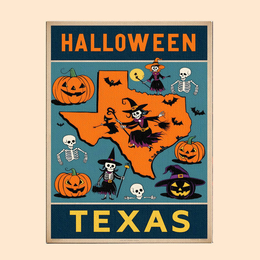 Halloween Texas US State - Paint by numbers kit