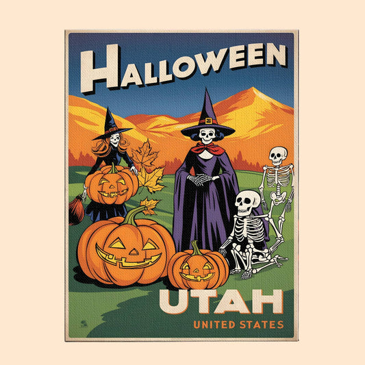 Halloween Utah US State - Paint by numbers kit