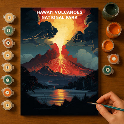 Hawaiʻi Volcanoes National Park (Original Edition) | Paint by Numbers Kit EasyArtJoy