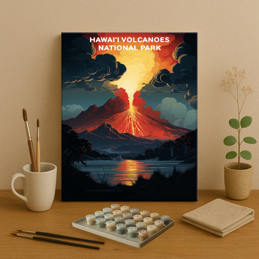 Hawaiʻi Volcanoes National Park (Original Edition) | Paint by Numbers Kit EasyArtJoy