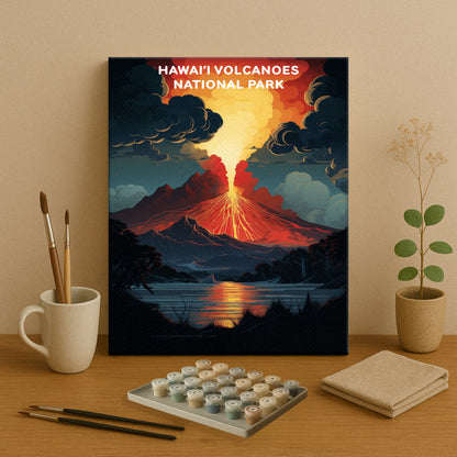 Hawaiʻi Volcanoes National Park (Original Edition) | Paint by Numbers Kit EasyArtJoy