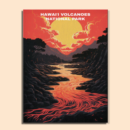 Hawaiʻi Volcanoes National Park | Paint by Numbers Kit