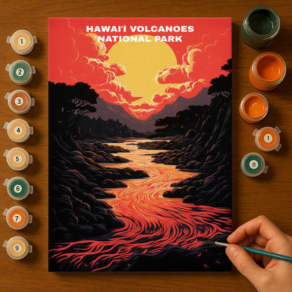 Hawaiʻi Volcanoes National Park | Paint by Numbers Kit