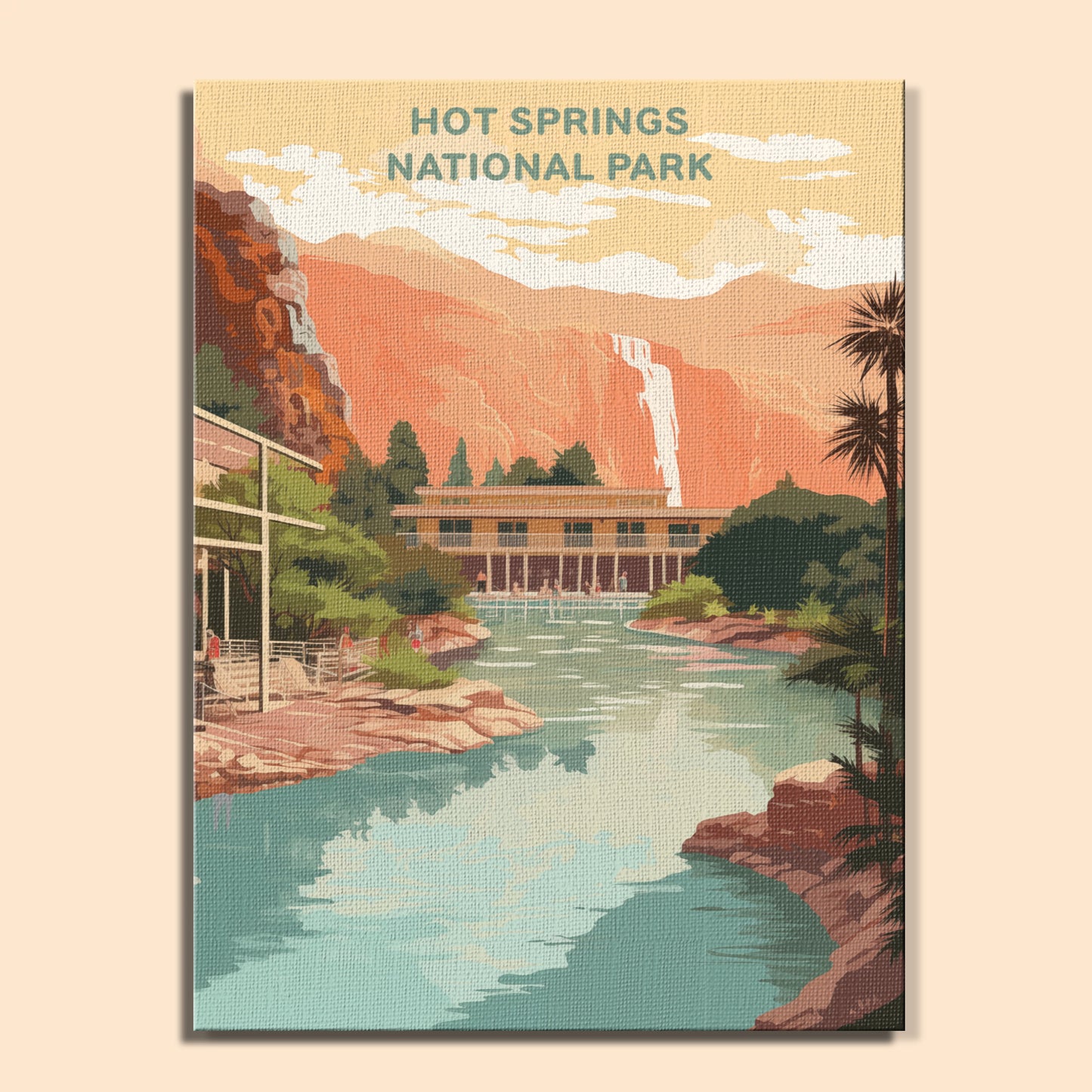 Hot Springs National Park (Original Edition) | Paint by Numbers Kit EasyArtJoy