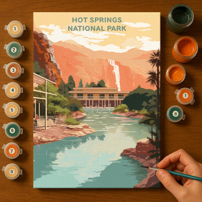Hot Springs National Park (Original Edition) | Paint by Numbers Kit EasyArtJoy