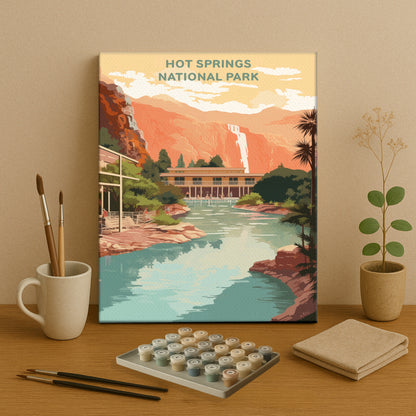 Hot Springs National Park (Original Edition) | Paint by Numbers Kit EasyArtJoy