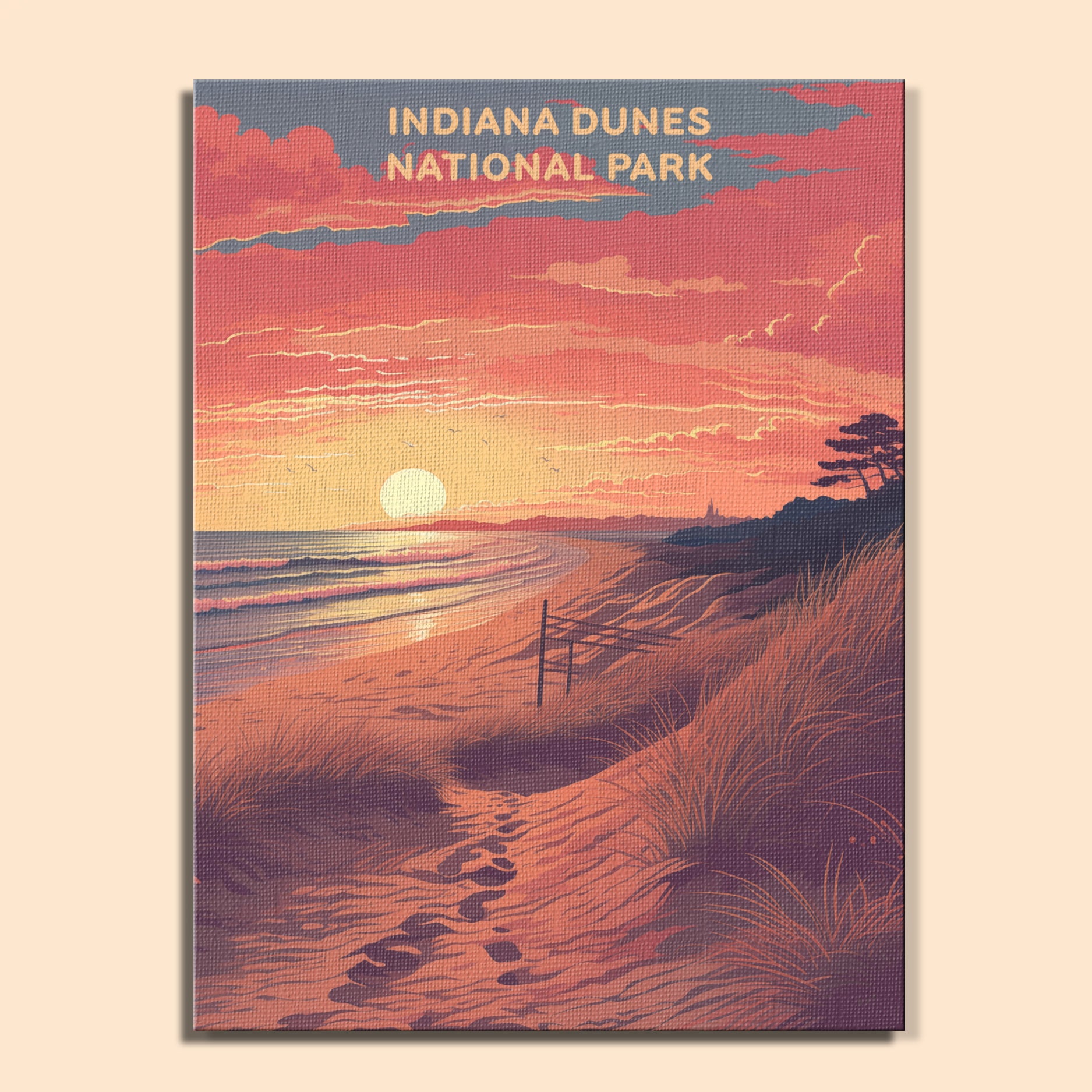 Indiana Dunes National Park (Original Edition) | Paint by Numbers Kit EasyArtJoy
