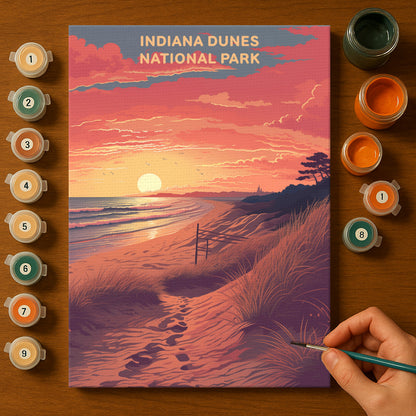 Indiana Dunes National Park (Original Edition) | Paint by Numbers Kit EasyArtJoy