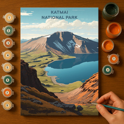 Katmai National Park (Original Edition) | Paint by Numbers Kit EasyArtJoy