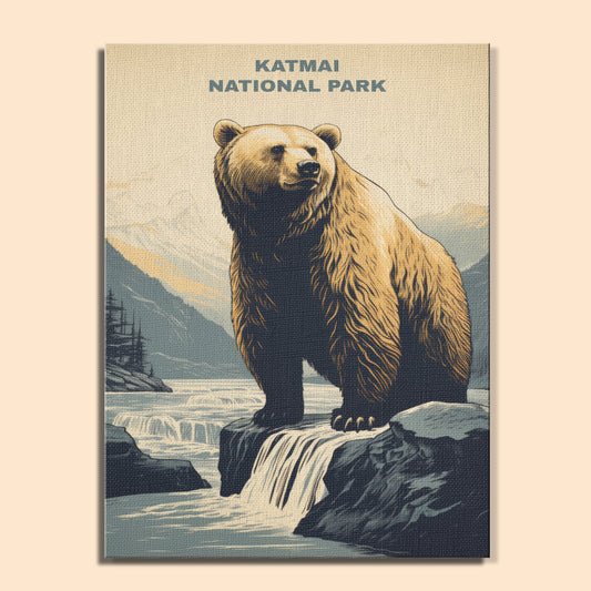 Katmai National Park | Paint by Numbers Kit EasyArtJoy