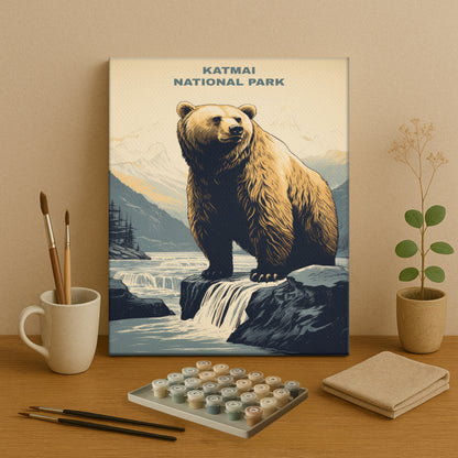 Katmai National Park | Paint by Numbers Kit EasyArtJoy