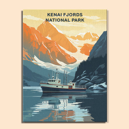 Kenai Fjords National Park (Original Edition) | Paint by Numbers Kit EasyArtJoy