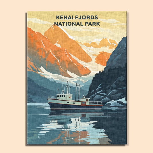 Kenai Fjords National Park (Original Edition) | Paint by Numbers Kit EasyArtJoy