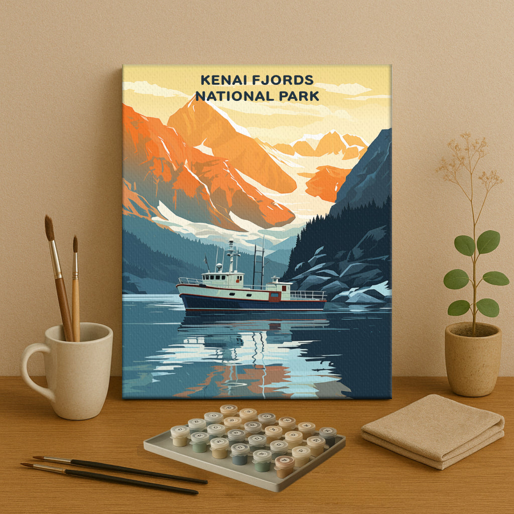 Kenai Fjords National Park (Original Edition) | Paint by Numbers Kit EasyArtJoy