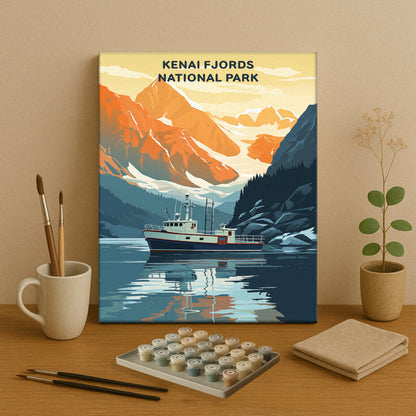 Kenai Fjords National Park (Original Edition) | Paint by Numbers Kit EasyArtJoy