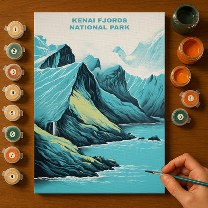 Kenai Fjords National Park | Paint by Numbers Kit EasyArtJoy