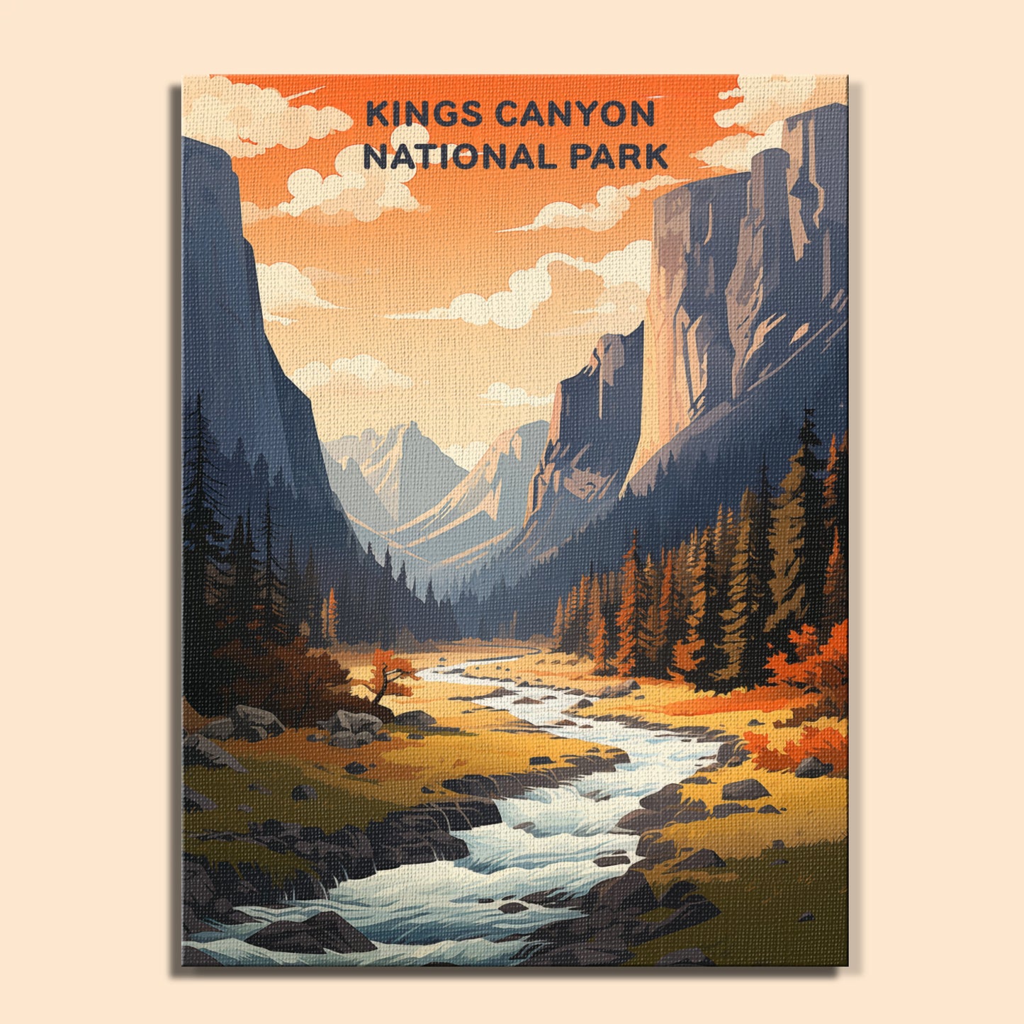 Kings Canyon National Park (Original Edition) | Paint by Numbers Kit EasyArtJoy