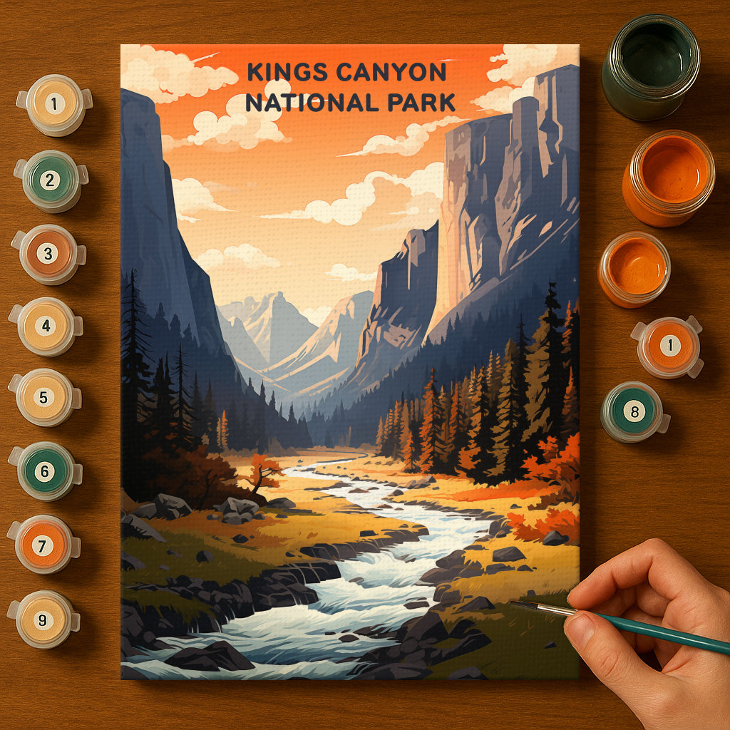 Kings Canyon National Park (Original Edition) | Paint by Numbers Kit EasyArtJoy