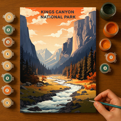 Kings Canyon National Park (Original Edition) | Paint by Numbers Kit EasyArtJoy