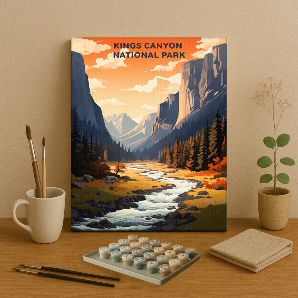 Kings Canyon National Park (Original Edition) | Paint by Numbers Kit EasyArtJoy