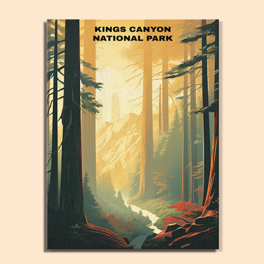 Kings Canyon National Park | Paint by Numbers Kit EasyArtJoy